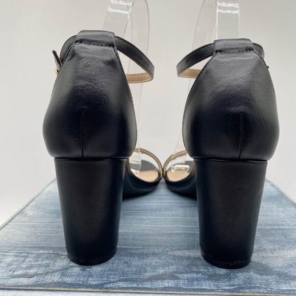 NEW DREAM PAIRS Women's Chunk D'Orsay Heels Black Size 9 - Picture 4 of 10